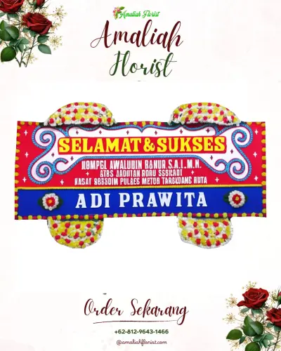 Karangan Bunga Ucapan Selamat di Cokro